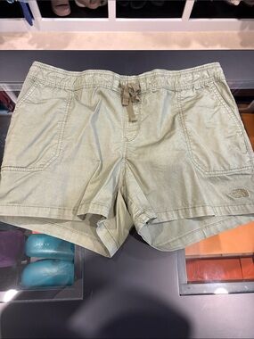 The North Face Women's Light Olive Drawstring Utility Shorts
